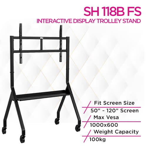 Skill Tech SH 118B FS Interactive Display Trolley Stand