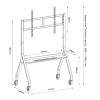 Skill Tech SH 118B FS Interactive Display Trolley Stand