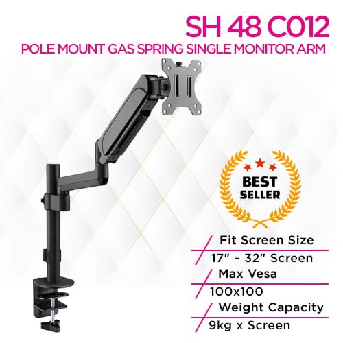 Skill Tech SH 48 C012 Pole Mounted Gas Spring Single...