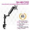 Skill Tech SH 48 C012 Pole Mounted Gas Spring Single Monitor Arm