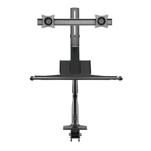 Skill Tech SHS21 C02 Gas Spring Floating Sit-Stand Converter Ergonomic Mount