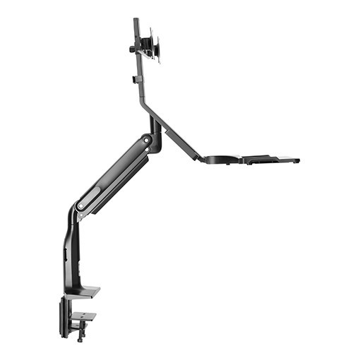 Skill Tech SHS21 C02 Gas Spring Floating Sit-Stand Converter Ergonomic Mount