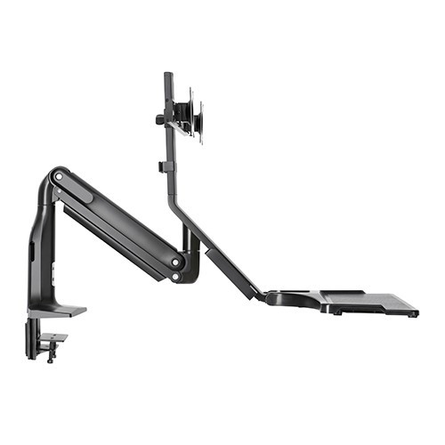 Skill Tech SHS21 C02 Gas Spring Floating Sit-Stand Converter Ergonomic Mount