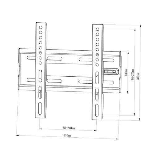 Skill Tech SH 41F Economy Fixed TV Wall Mount