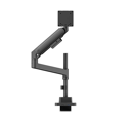 Skill Tech SH87 C012UCP Titan Heavy-Duty Pole-Mounted Gas Spring Monitor Arm With USB-A And USB-C Ports