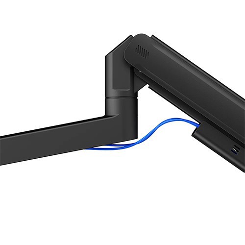 Skill Tech SH87 C012UCP Titan Heavy-Duty Pole-Mounted Gas Spring Monitor Arm With USB-A And USB-C Ports