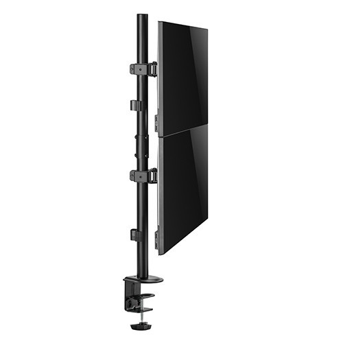 Skill Tech SH 120 C02V Vertical Dual-Monitor Steel Articulating Monitor Mount
