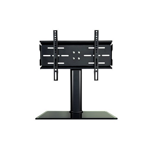 Skill Tech SH 2632B Universal Tabletop Tv Stand With Glass Base Ergonomic Mount