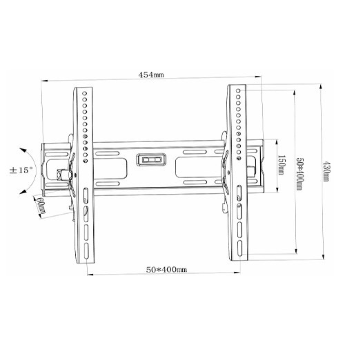 Skill Tech SH 44T Classic Tilting TV Wall Mount