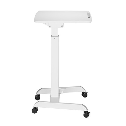 Skill Tech SH WS 07 Height Adjustable Mobile Workstation With Foot Pedal And Tiltable Desktop TV Stand