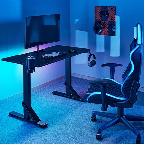Skill Tech GMD11-1 Heavy Duty Gaming Desk With RGB Back Lighting