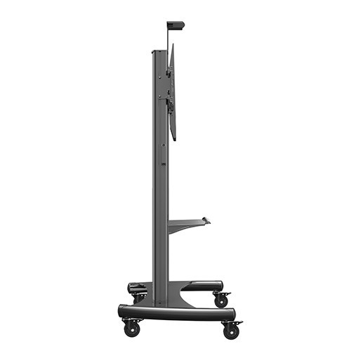 Skill Tech SH 1800-100 BLK Universal Height Adjustable Rolling Tv Stand