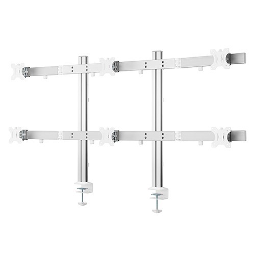 Skill Tech SH 38 C06 Six Screens Heavy-Duty Aluminium Monitor Arms