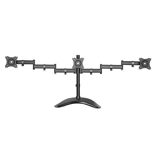 Skill Tech SH 070 T036 Single Pole Triple-Monitor Aluminium Articulating Monitor Mount Stand
