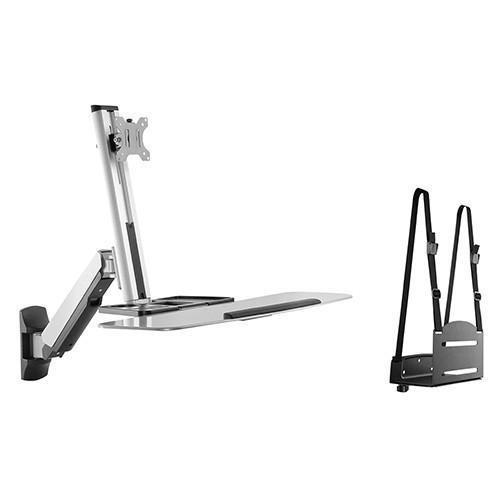 Skill Tech SHS 02 W01Single Screen Premium Gas Spring Computer Monitor Mount
