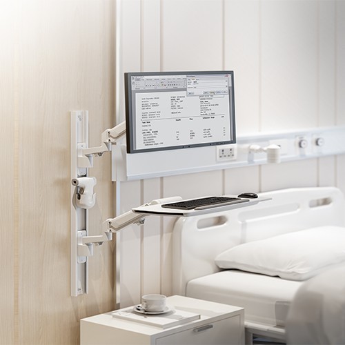 Skill Tech SH MED02-2 Medical Ergonomic Mount Workstation