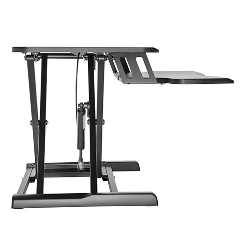 Skill Tech SHS 28 02N Gas Spring Sit-Stand Desk Converter With Keyboard Tray Ergonomic Mount