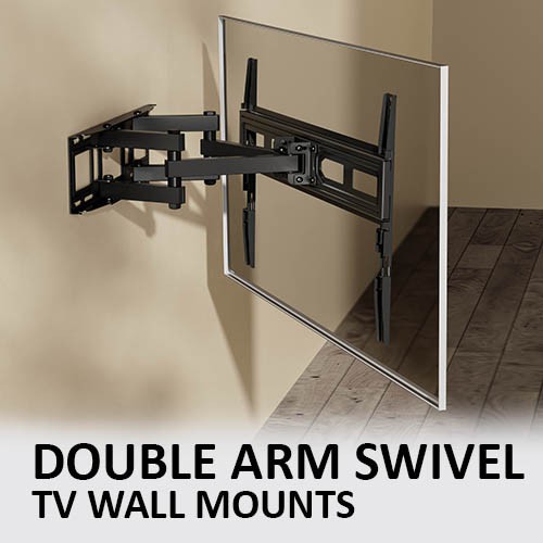 Dual Arm Swivel Tv Wall Mounts